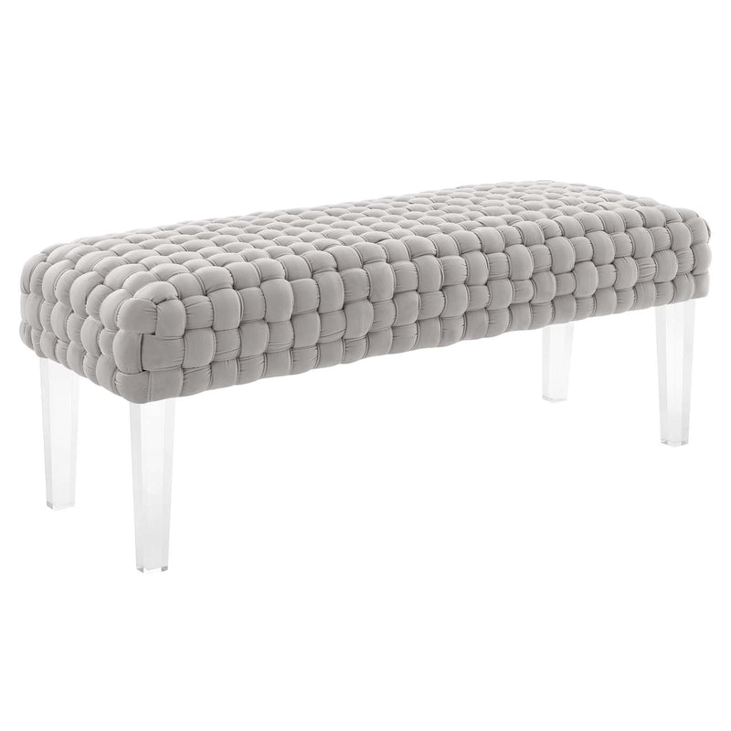 Prologue Woven Performance Velvet Ottoman By Modway - EEI-5037 | Ottomans | Modishstore - 15