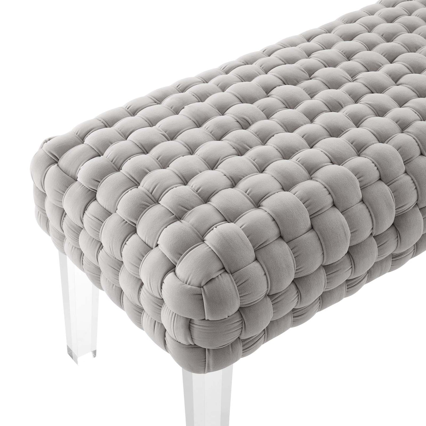 Prologue Woven Performance Velvet Ottoman By Modway - EEI-5037 | Ottomans | Modishstore - 16