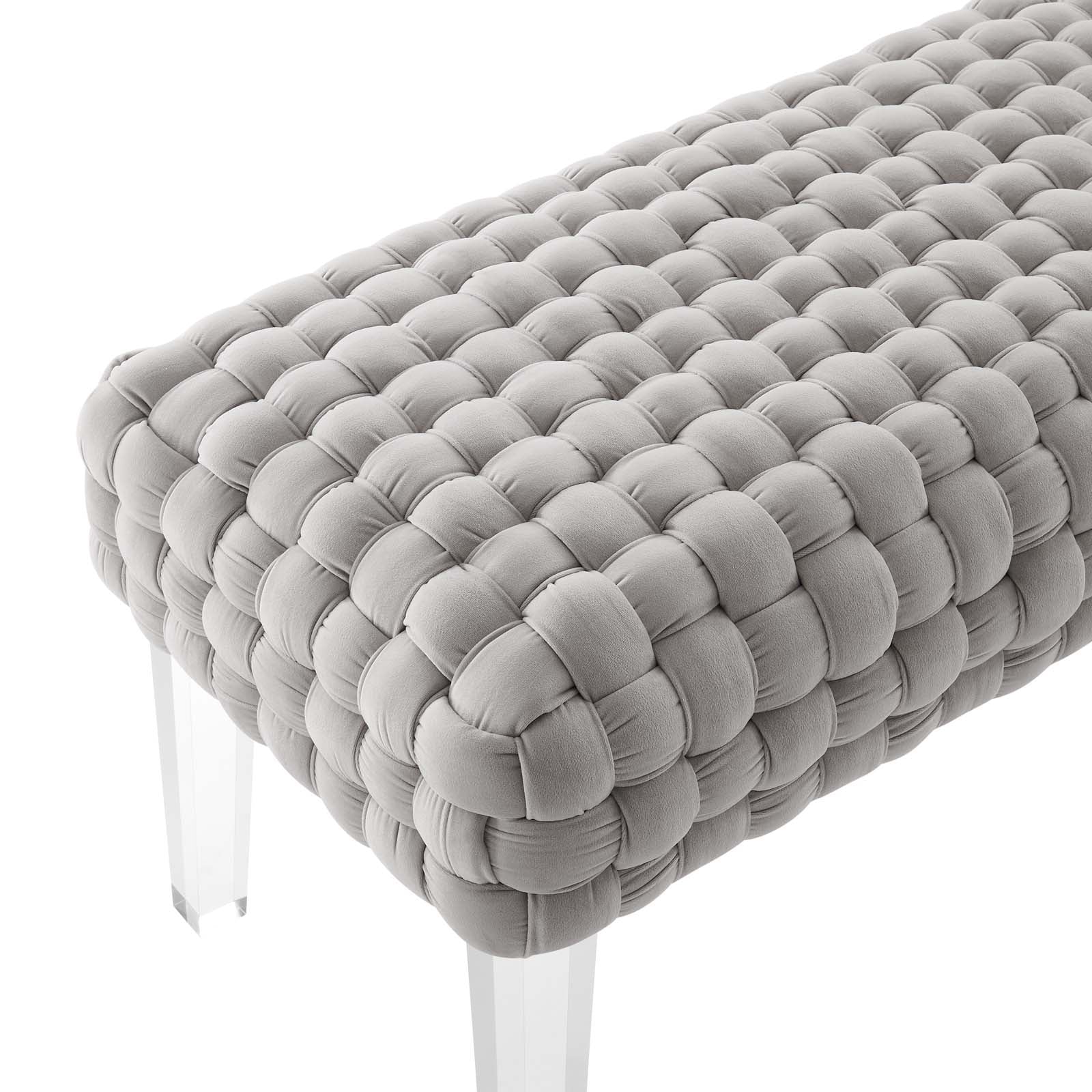 Prologue Woven Performance Velvet Ottoman By Modway - EEI-5037 | Ottomans | Modishstore - 16