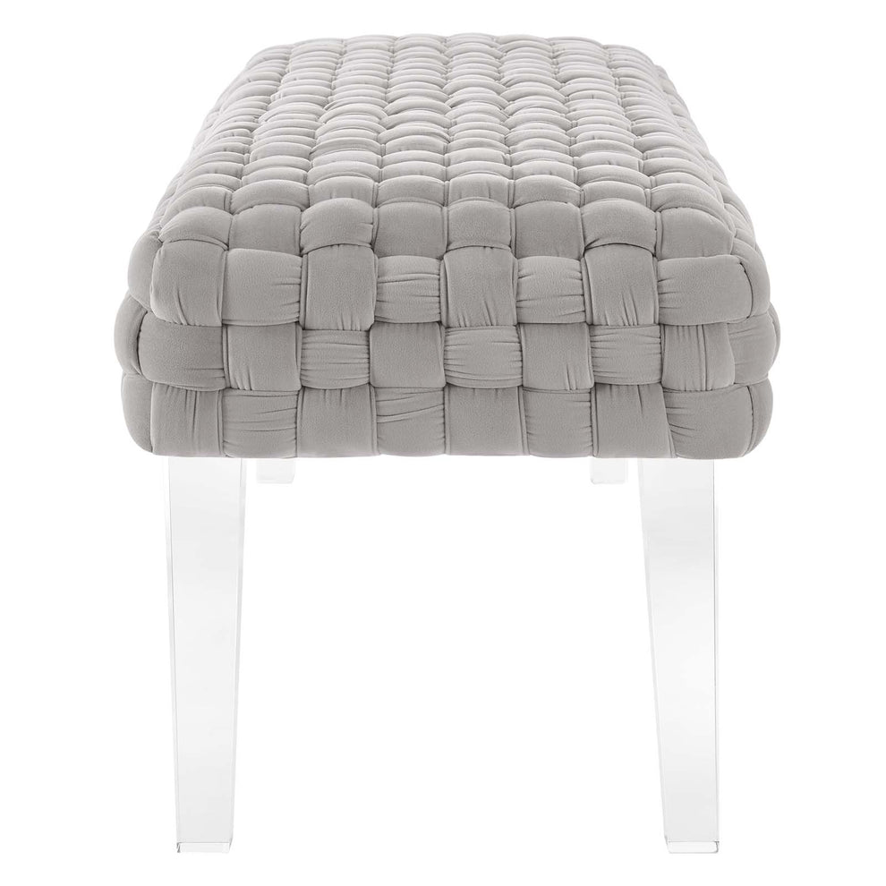 Prologue Woven Performance Velvet Ottoman By Modway - EEI-5037 | Ottomans | Modishstore - 17