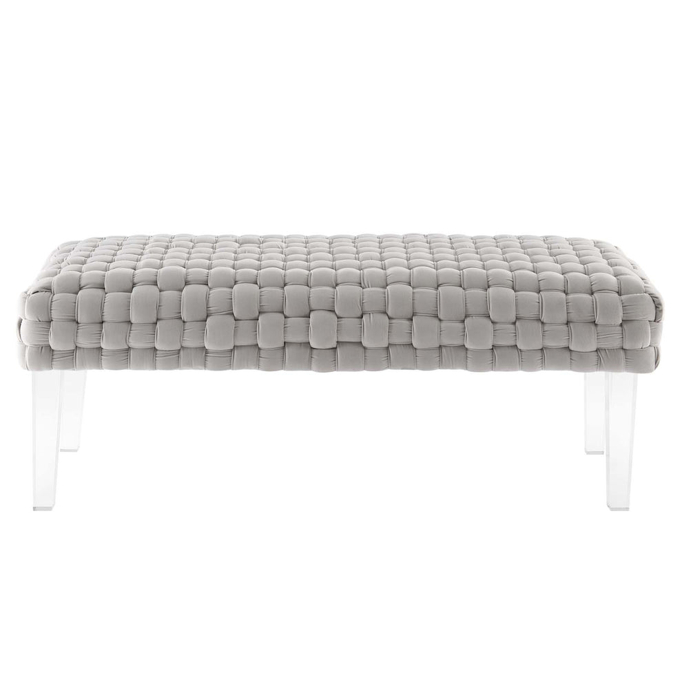 Prologue Woven Performance Velvet Ottoman By Modway - EEI-5037 | Ottomans | Modishstore - 18