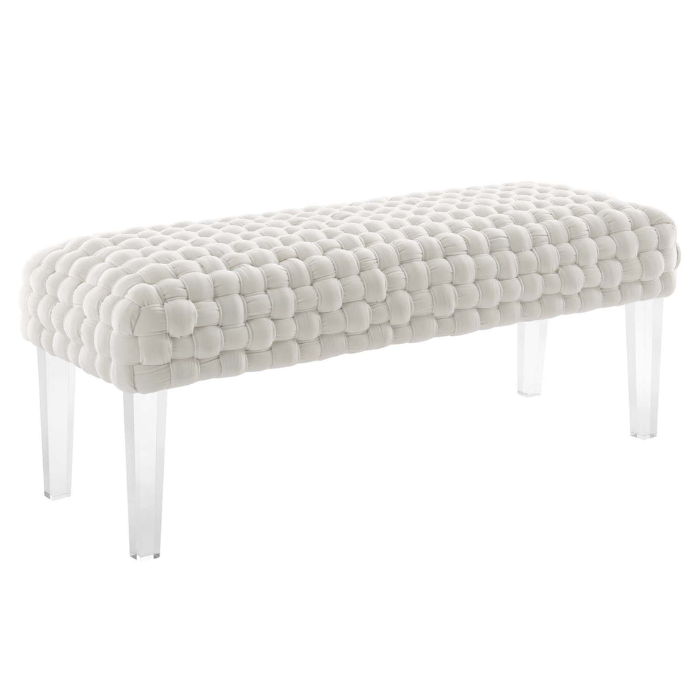 Prologue Woven Performance Velvet Ottoman By Modway - EEI-5037 | Ottomans | Modishstore - 29
