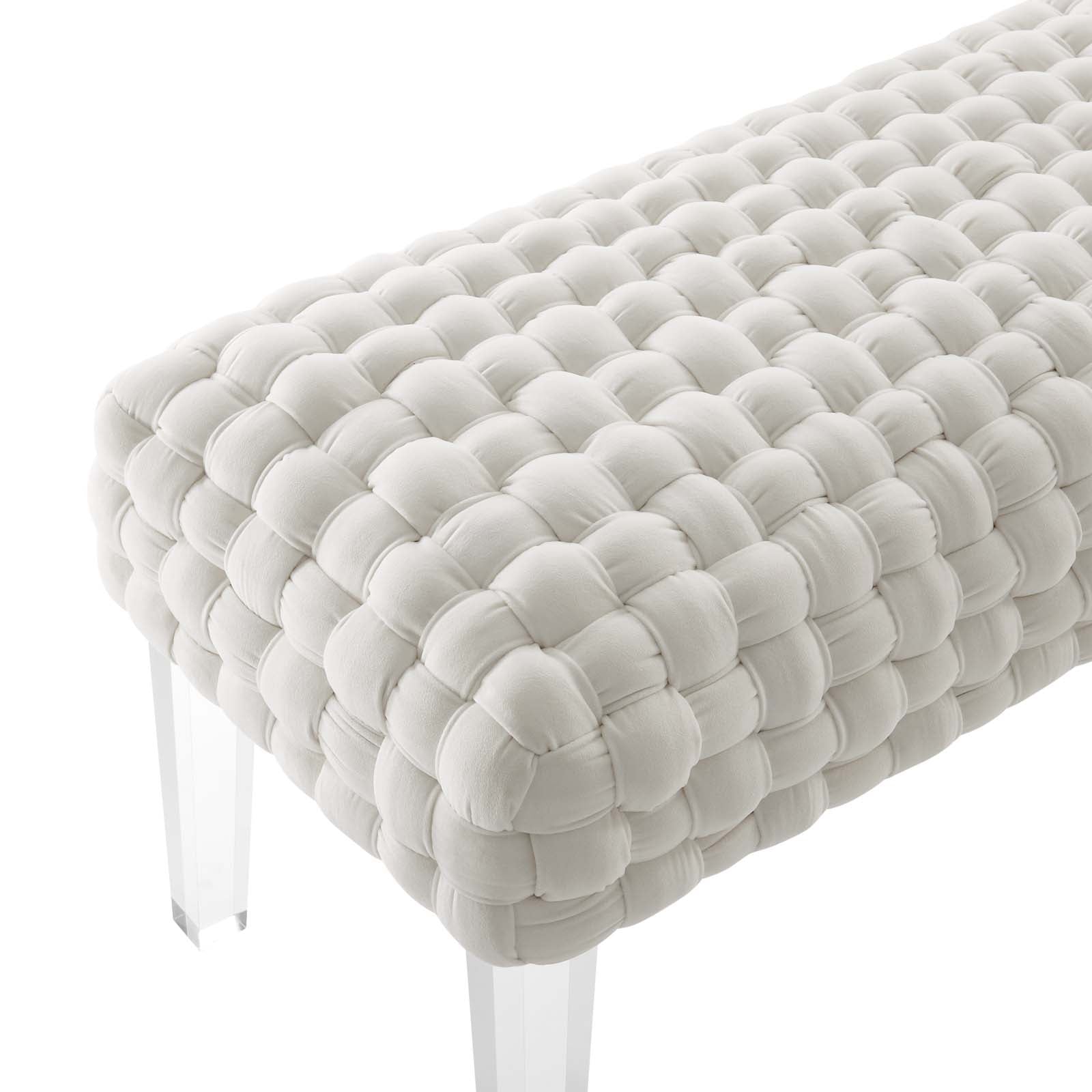 Prologue Woven Performance Velvet Ottoman By Modway - EEI-5037 | Ottomans | Modishstore - 30