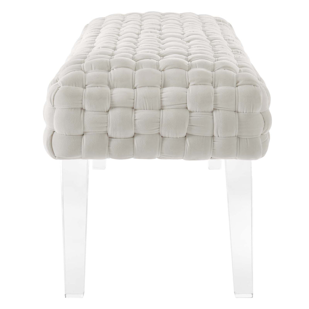 Prologue Woven Performance Velvet Ottoman By Modway - EEI-5037 | Ottomans | Modishstore - 31