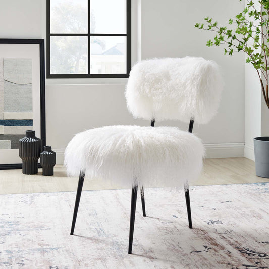 Skylar Sheepskin Chair By Modway - EEI-5039 | Armchairs | Modishstore - 1