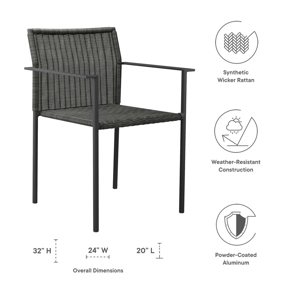 Lagoon Outdoor Patio Dining Armchairs Set of 2 By Modway - EEI-5041 | Outdoor Chairs | Modishstore - 7
