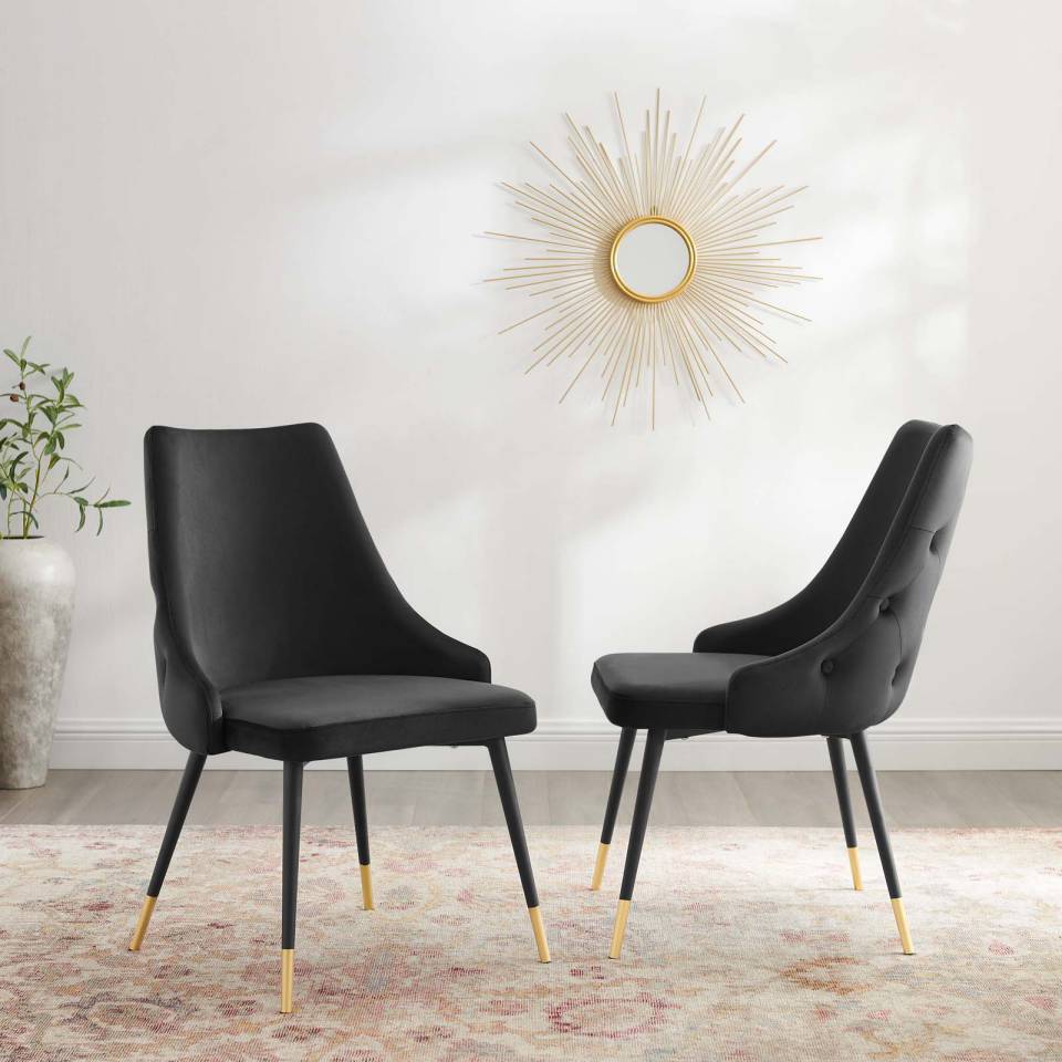 Modway Adorn Dining Side Chair Performance Velvet Set of 2 - EEI-5043 | Side Chairs | Modishstore - 1