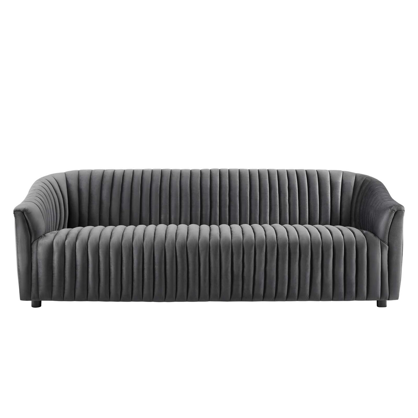 Announce Performance Velvet Channel Tufted Sofa By Modway - EEI-5053 | Sofas | Modishstore - 6