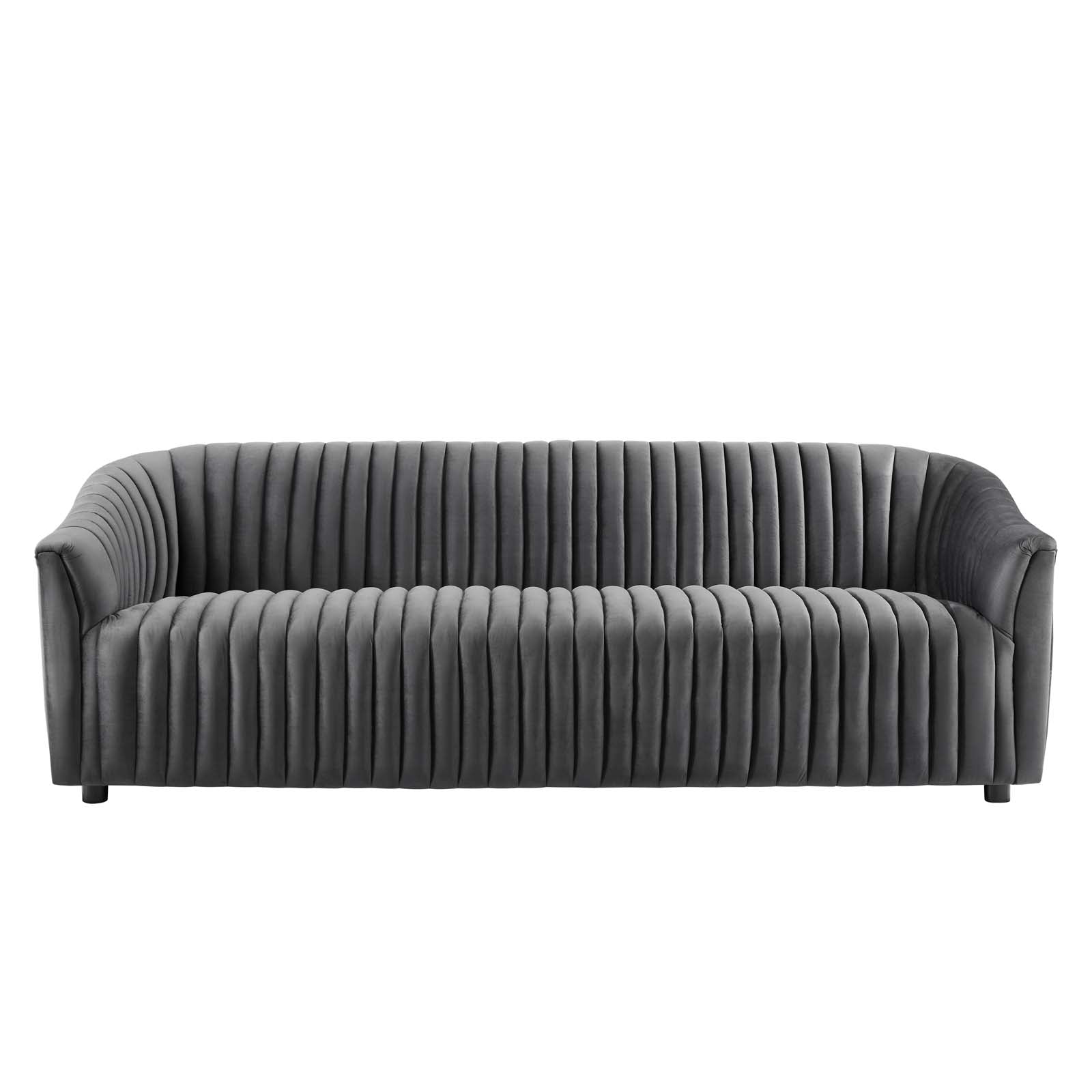 Announce Performance Velvet Channel Tufted Sofa By Modway - EEI-5053 | Sofas | Modishstore - 6