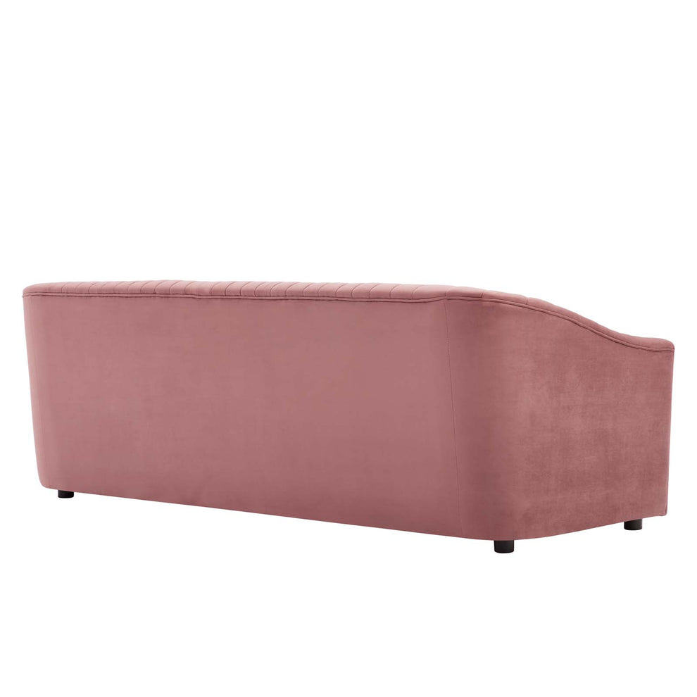 Announce Performance Velvet Channel Tufted Sofa By Modway - EEI-5053 | Sofas | Modishstore - 11