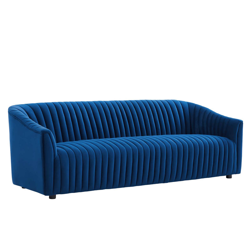 Announce Performance Velvet Channel Tufted Sofa By Modway - EEI-5053 | Sofas | Modishstore - 17