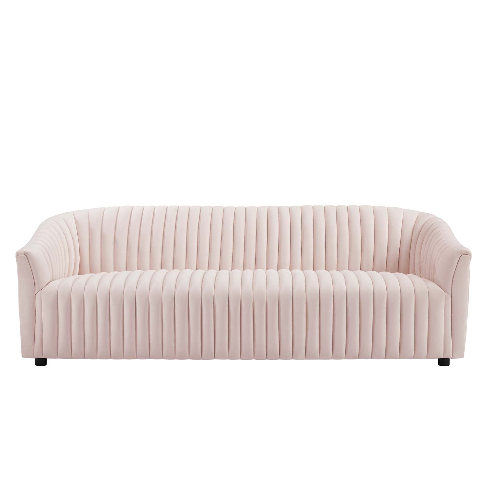 Announce Performance Velvet Channel Tufted Sofa By Modway - EEI-5053 | Sofas | Modishstore - 29