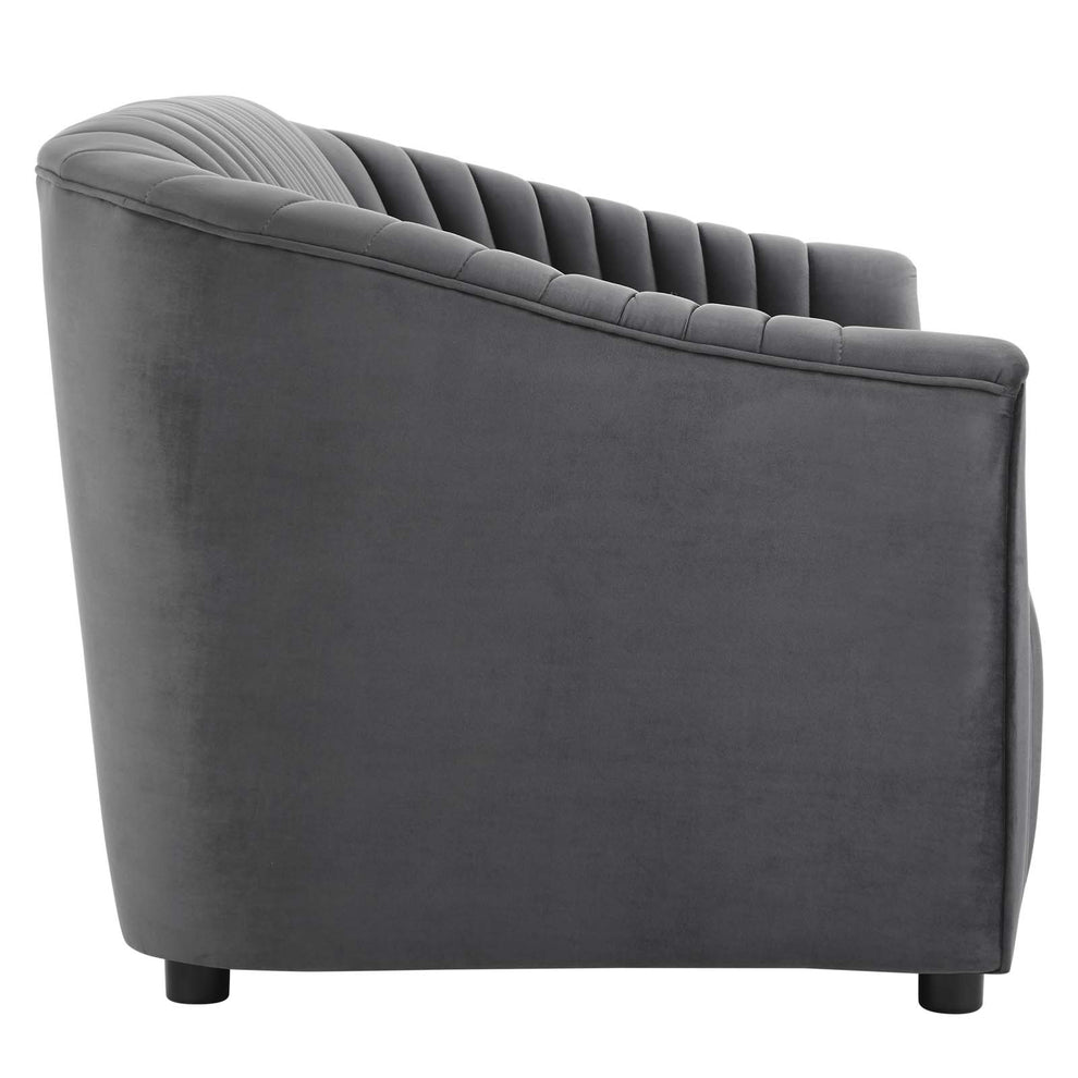 Announce Performance Velvet Channel Tufted Loveseat By Modway - EEI-5054 | Loveseats | Modishstore - 3