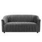 Announce Performance Velvet Channel Tufted Loveseat By Modway - EEI-5054 | Loveseats | Modishstore - 6