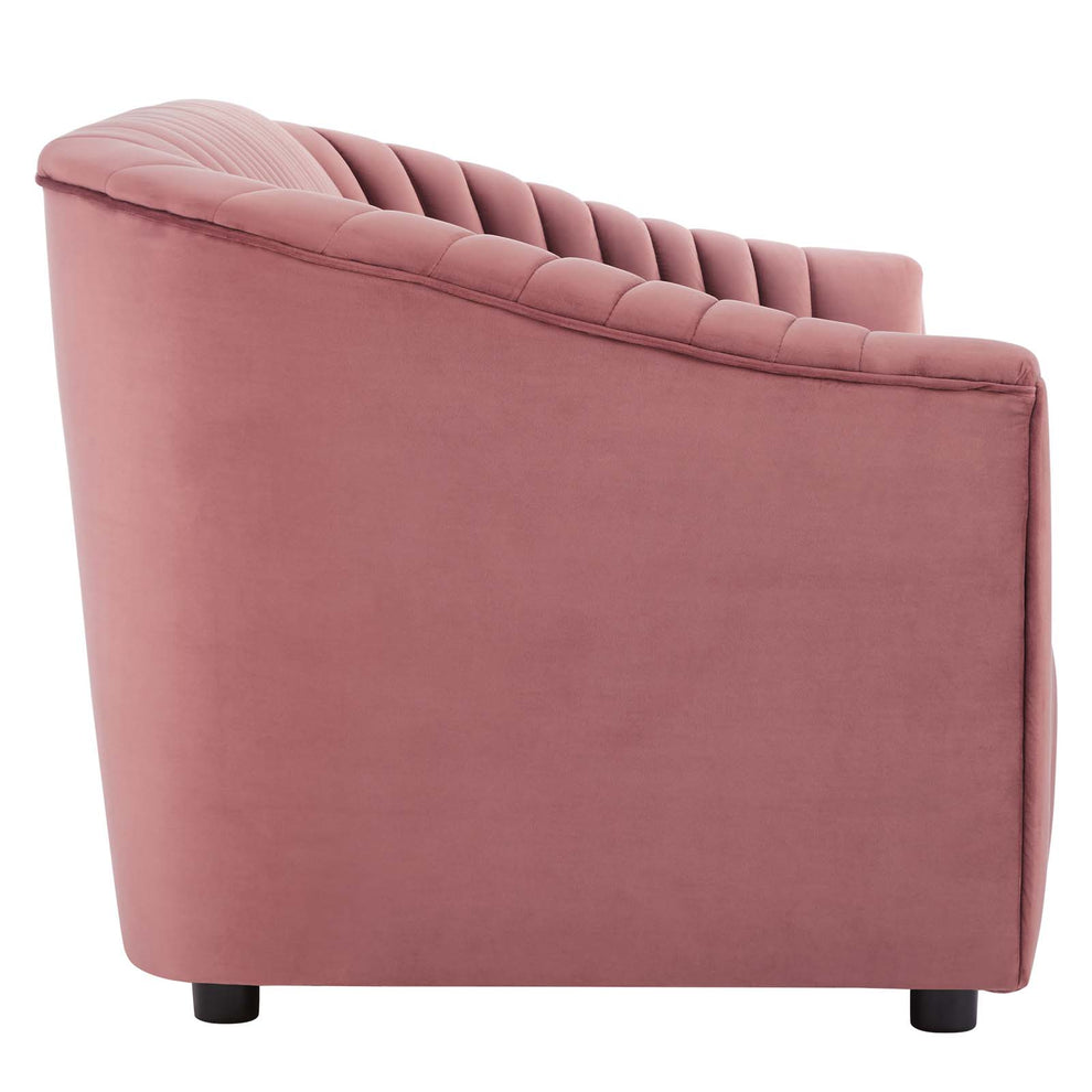 Announce Performance Velvet Channel Tufted Loveseat By Modway - EEI-5054 | Loveseats | Modishstore - 10