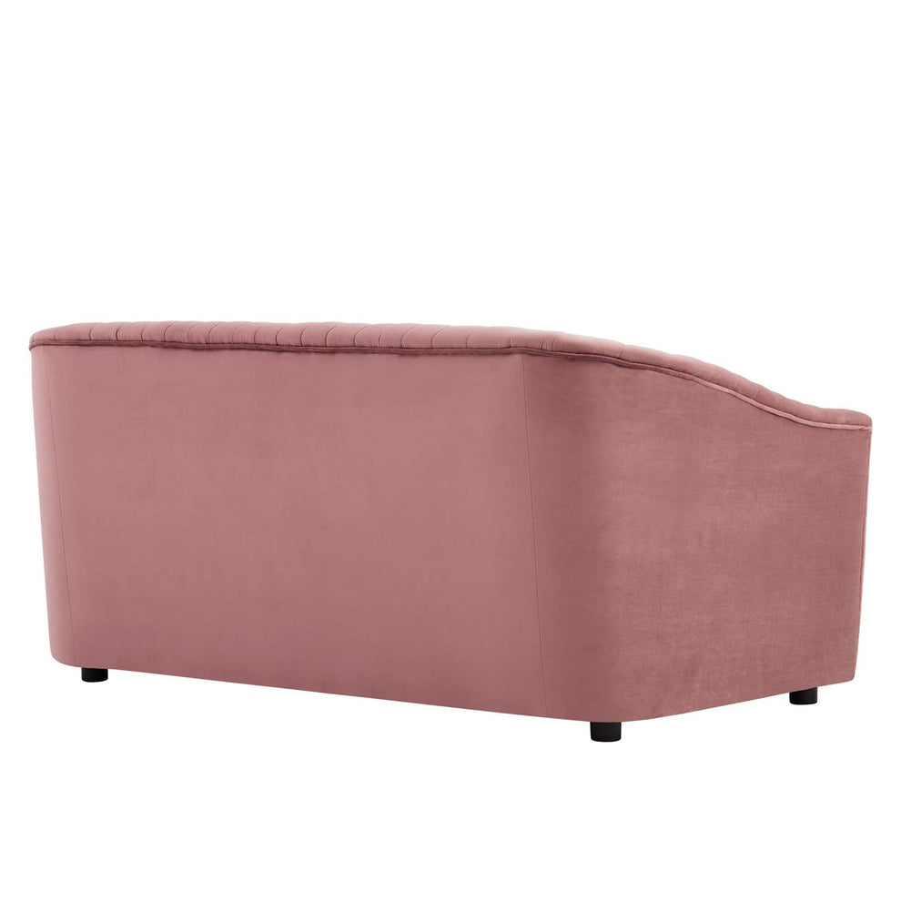 Announce Performance Velvet Channel Tufted Loveseat By Modway - EEI-5054 | Loveseats | Modishstore - 11