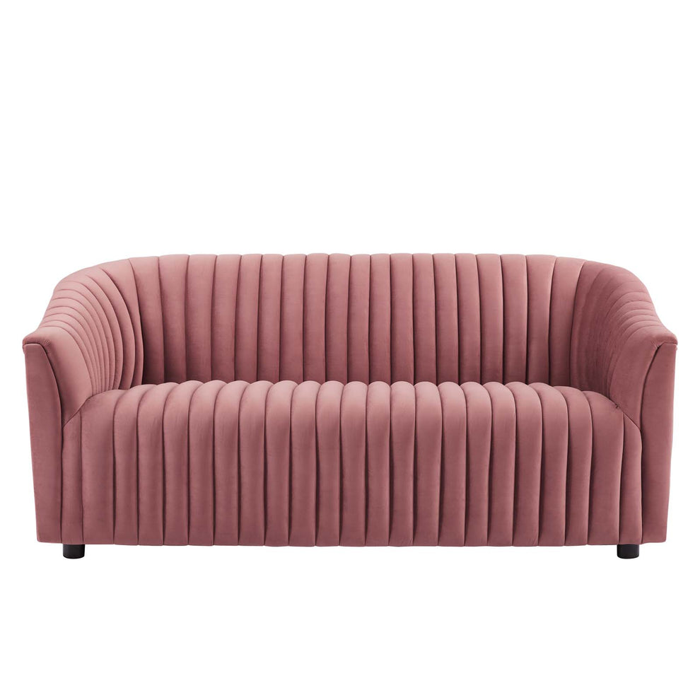 Announce Performance Velvet Channel Tufted Loveseat By Modway - EEI-5054 | Loveseats | Modishstore - 13