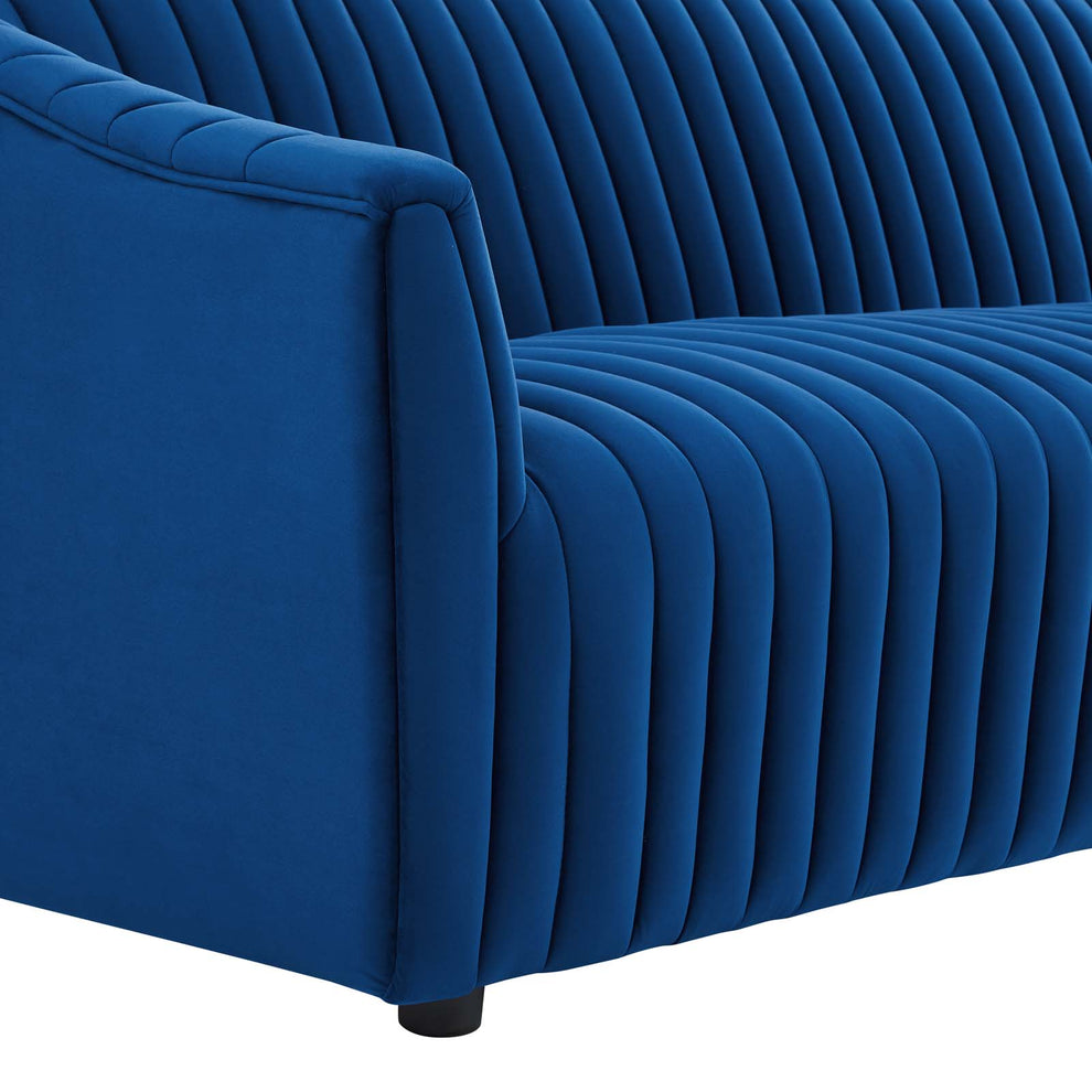 Announce Performance Velvet Channel Tufted Loveseat By Modway - EEI-5054 | Loveseats | Modishstore - 20