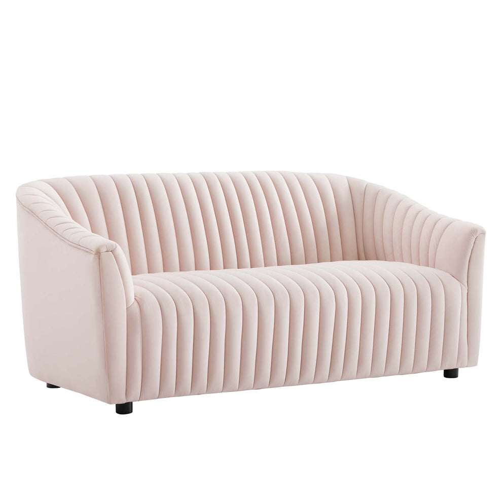 Announce Performance Velvet Channel Tufted Loveseat By Modway - EEI-5054 | Loveseats | Modishstore - 25