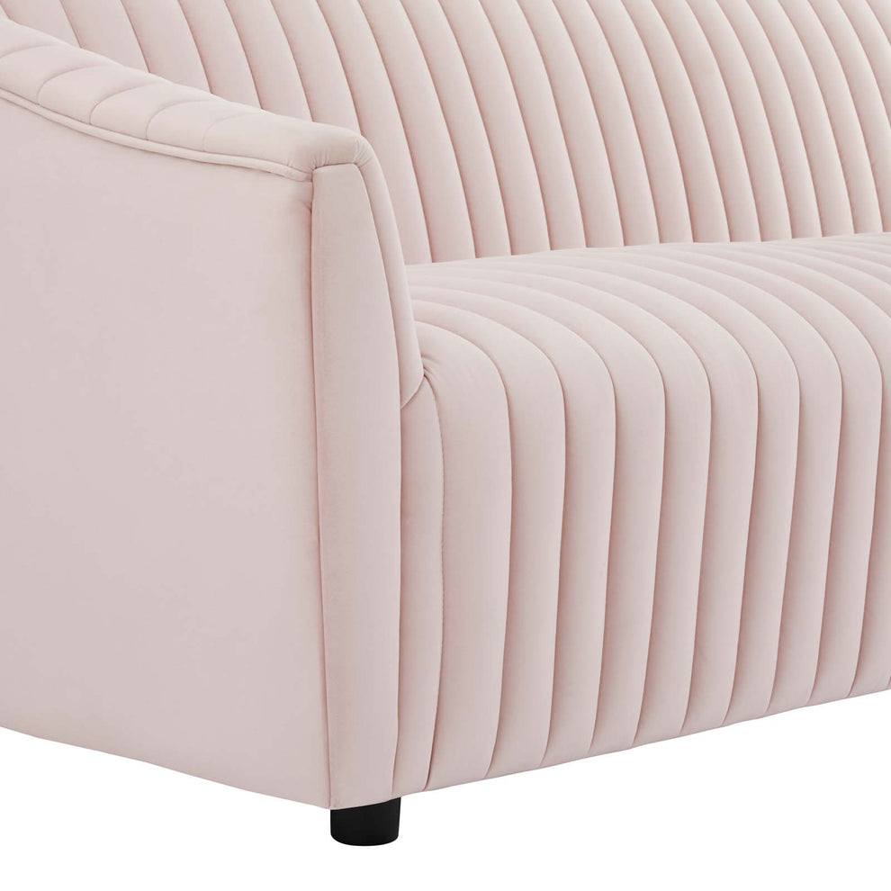 Announce Performance Velvet Channel Tufted Loveseat By Modway - EEI-5054 | Loveseats | Modishstore - 28