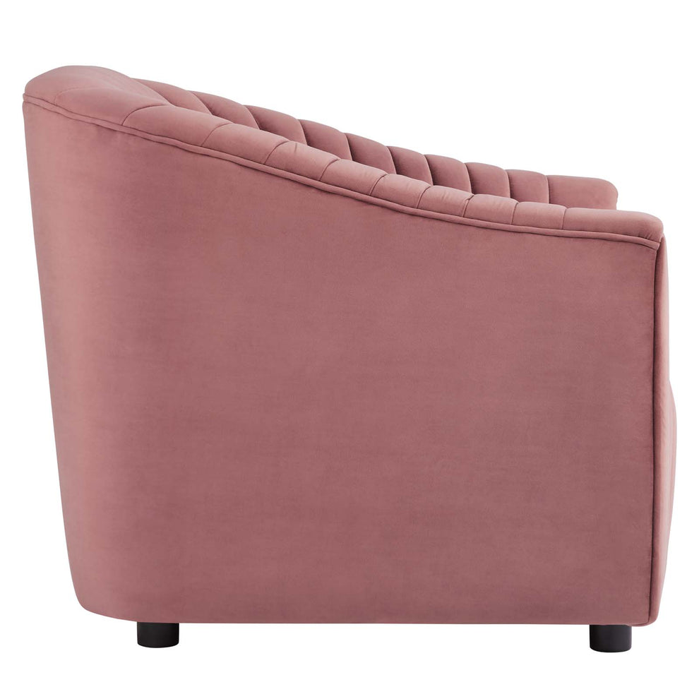 Announce Performance Velvet Channel Tufted Armchair By Modway - EEI-5055 | Armchairs | Modishstore - 10
