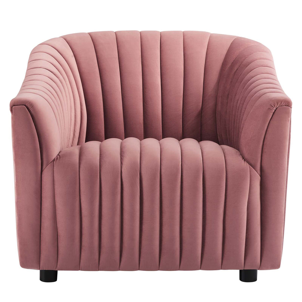 Announce Performance Velvet Channel Tufted Armchair By Modway - EEI-5055 | Armchairs | Modishstore - 13