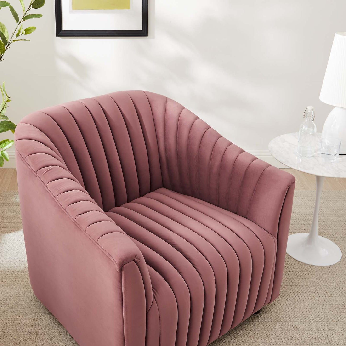 Announce Performance Velvet Channel Tufted Armchair By Modway | Armchairs | Modishstore-14