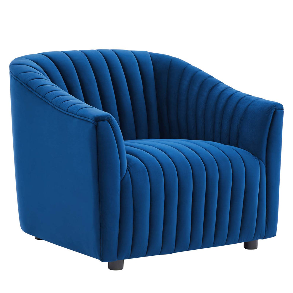 Announce Performance Velvet Channel Tufted Armchair By Modway - EEI-5055 | Armchairs | Modishstore - 17