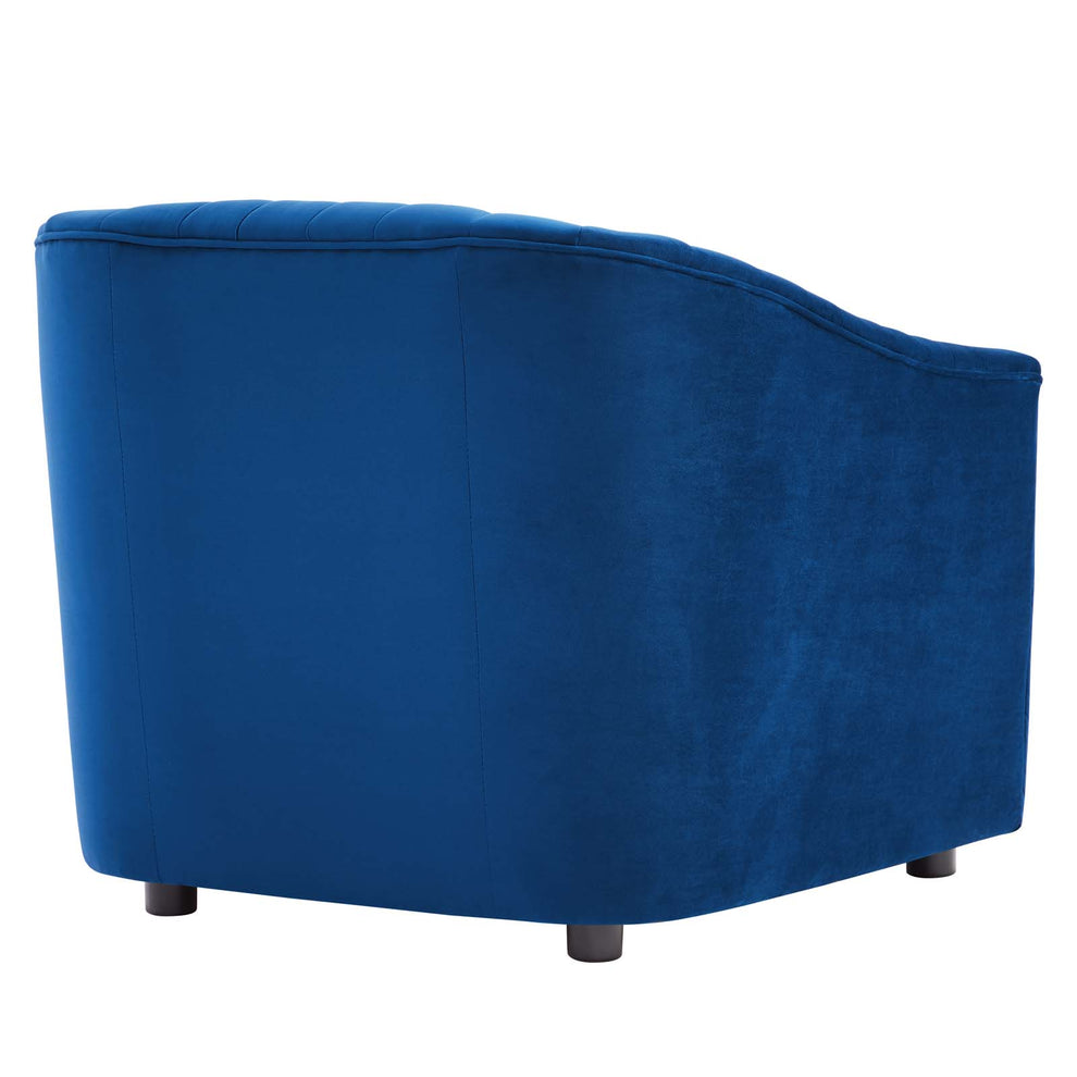 Announce Performance Velvet Channel Tufted Armchair By Modway - EEI-5055 | Armchairs | Modishstore - 19