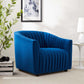 Announce Performance Velvet Channel Tufted Armchair By Modway | Armchairs | Modishstore-24