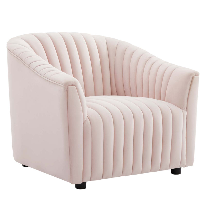 Announce Performance Velvet Channel Tufted Armchair By Modway - EEI-5055 | Armchairs | Modishstore - 25