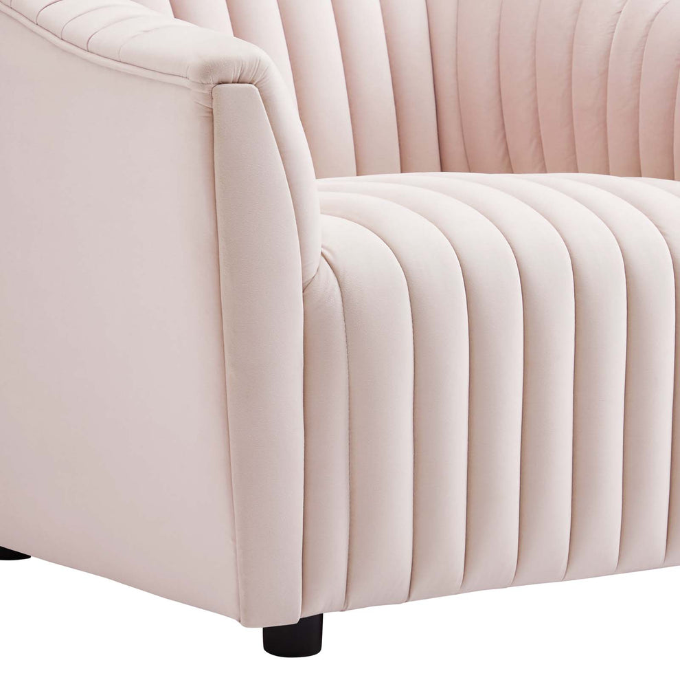 Announce Performance Velvet Channel Tufted Armchair By Modway - EEI-5055 | Armchairs | Modishstore - 28