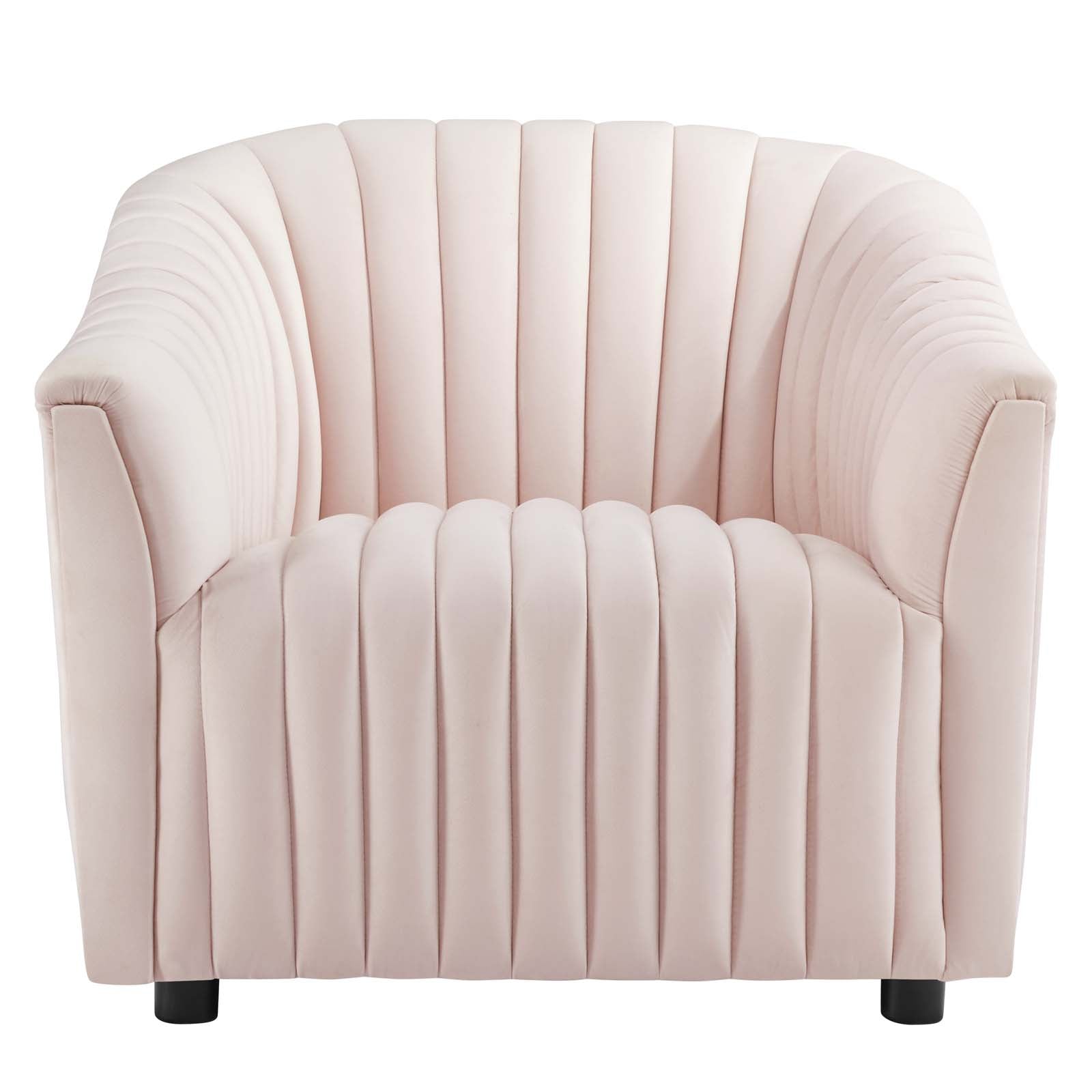 Announce Performance Velvet Channel Tufted Armchair By Modway | Armchairs | Modishstore-29