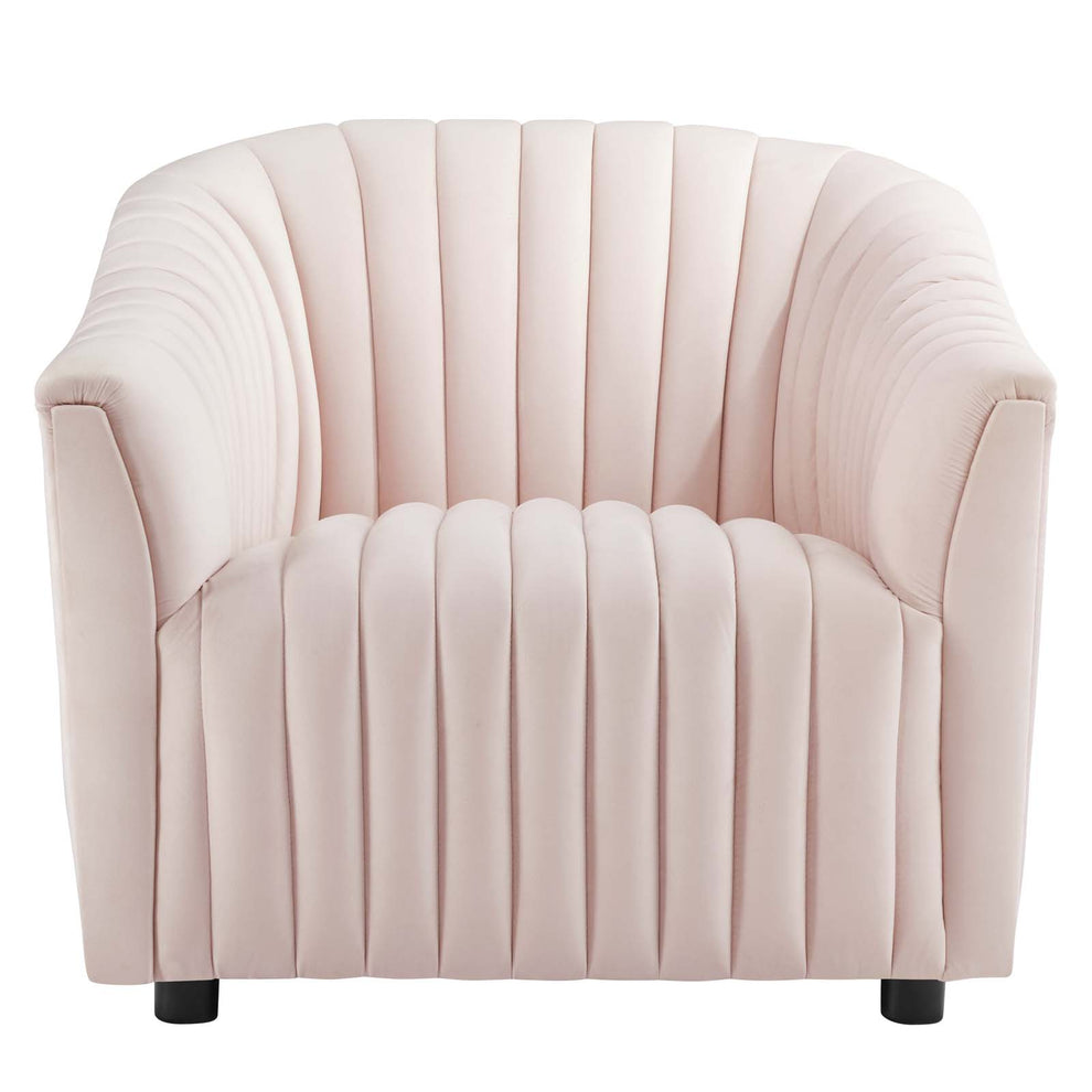 Announce Performance Velvet Channel Tufted Armchair By Modway - EEI-5055 | Armchairs | Modishstore - 29