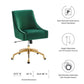 Discern Performance Velvet Office Chair By Modway - EEI-5079-GRN | Office Chairs |  Modishstore - 6