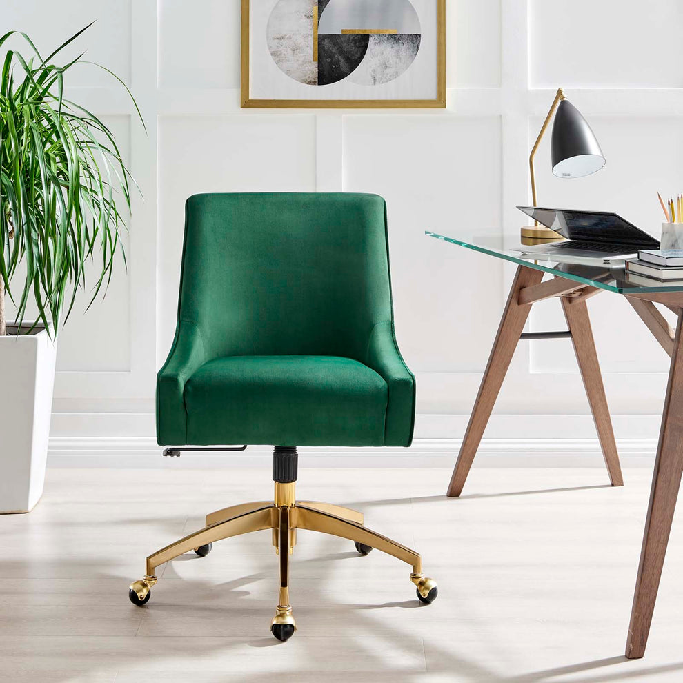 Discern Performance Velvet Office Chair By Modway - EEI-5079 | Office Chairs | Modishstore - 7