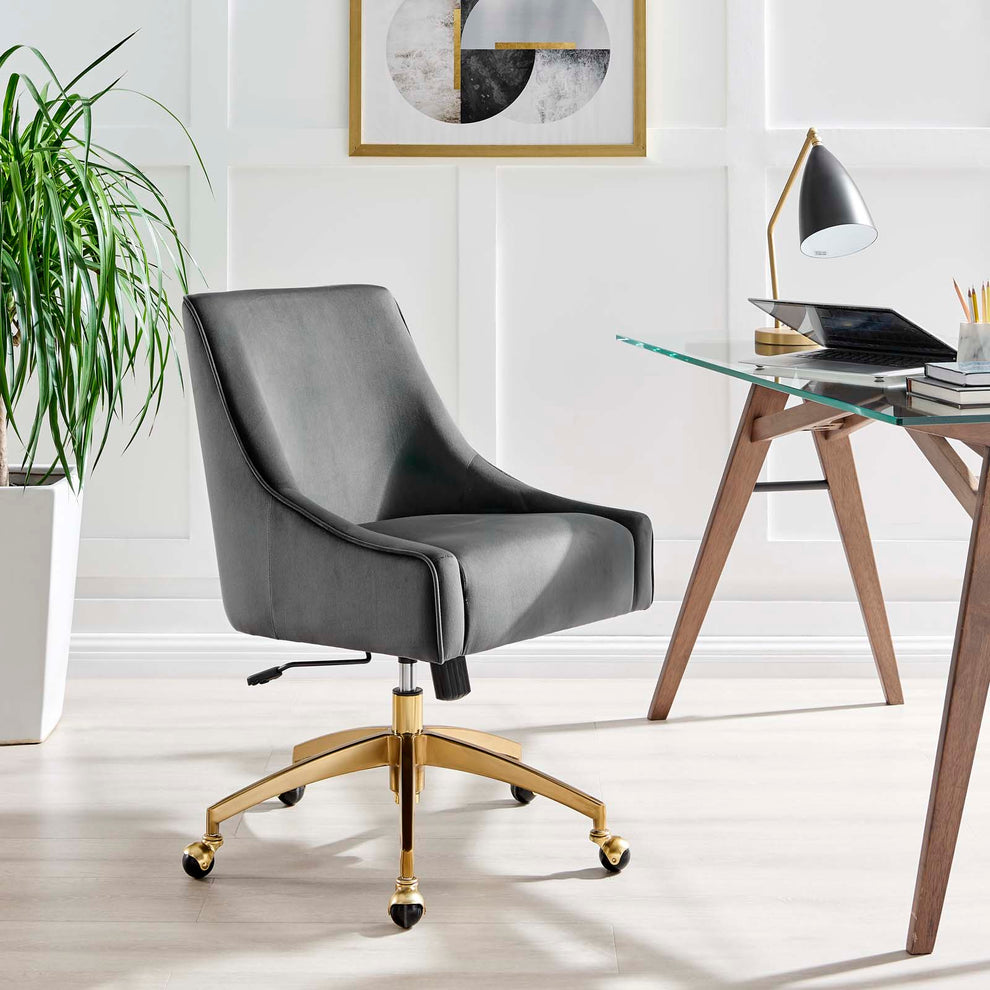 Discern Performance Velvet Office Chair By Modway - EEI-5079 | Office Chairs | Modishstore - 12