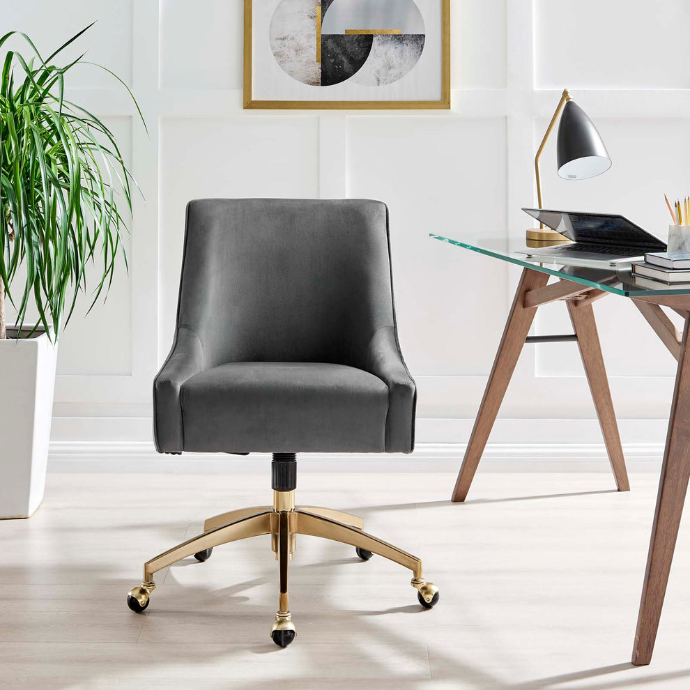 Discern Performance Velvet Office Chair By Modway - EEI-5079 | Office Chairs | Modishstore - 14