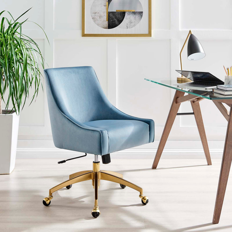 Discern Performance Velvet Office Chair By Modway - EEI-5079 | Office Chairs | Modishstore - 19
