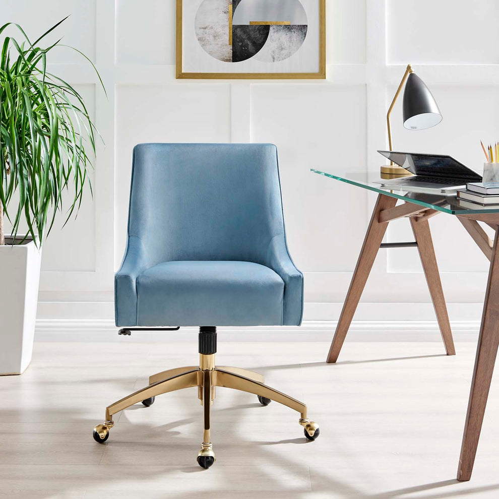 Discern Performance Velvet Office Chair By Modway - EEI-5079 | Office Chairs | Modishstore - 21