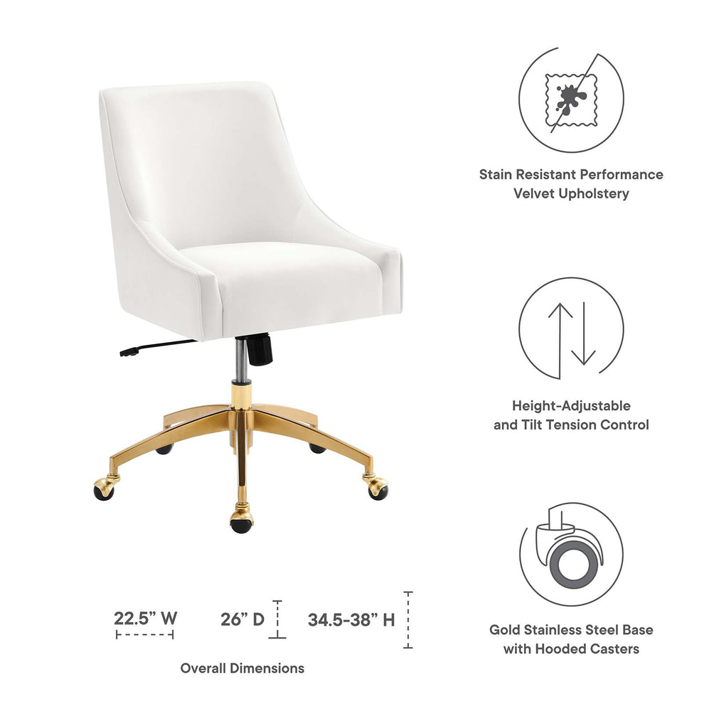 Discern Performance Velvet Office Chair By Modway - EEI-5079 | Office Chairs | Modishstore - 41