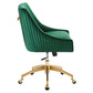 Discern Performance Velvet Office Chair By Modway - EEI-5080-GRN | Dining Chairs |  Modishstore - 3