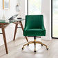 Discern Performance Velvet Office Chair By Modway - EEI-5080-GRN | Dining Chairs |  Modishstore - 7