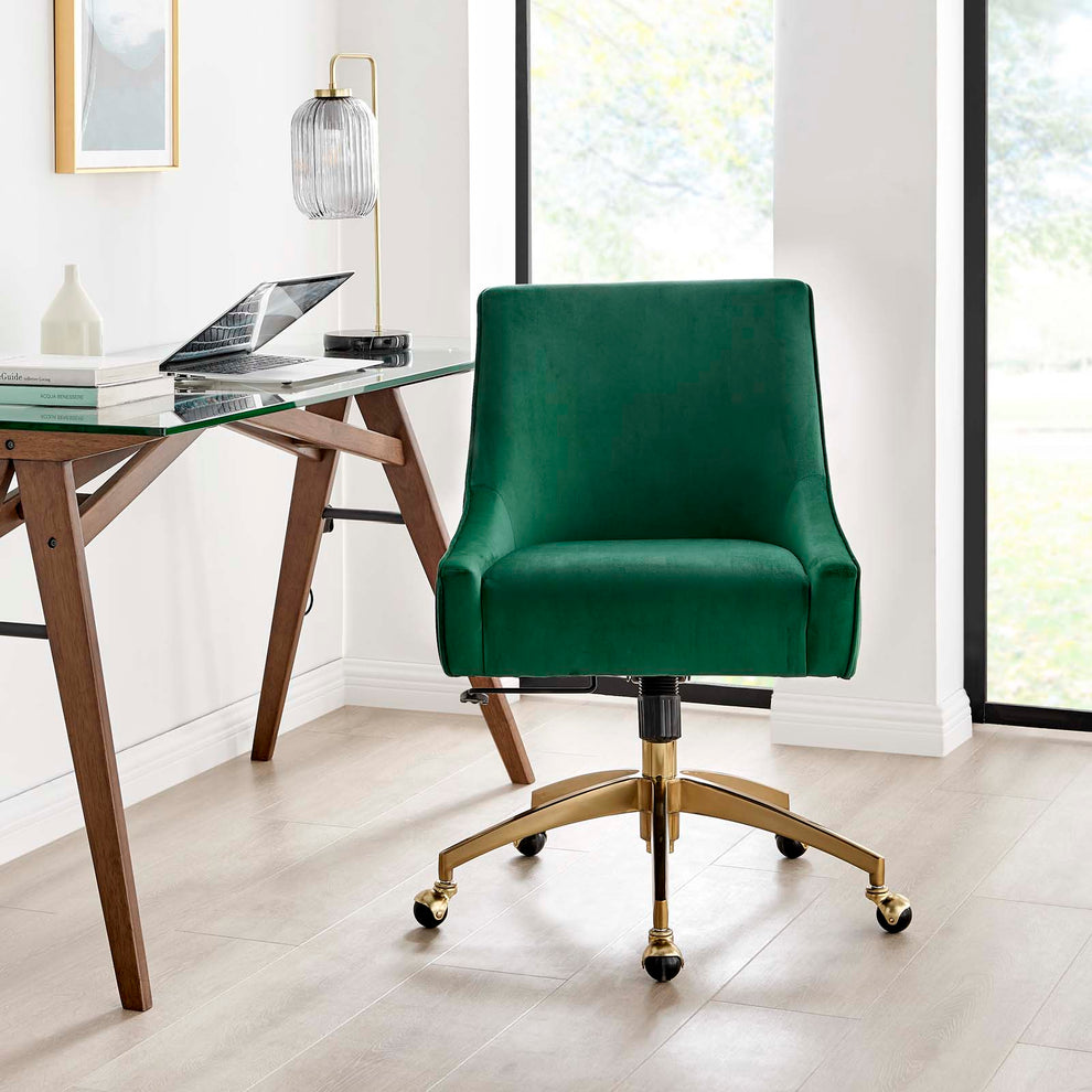 Discern Performance Velvet Office Chair By Modway - EEI-5080 | Dining Chairs | Modishstore - 7