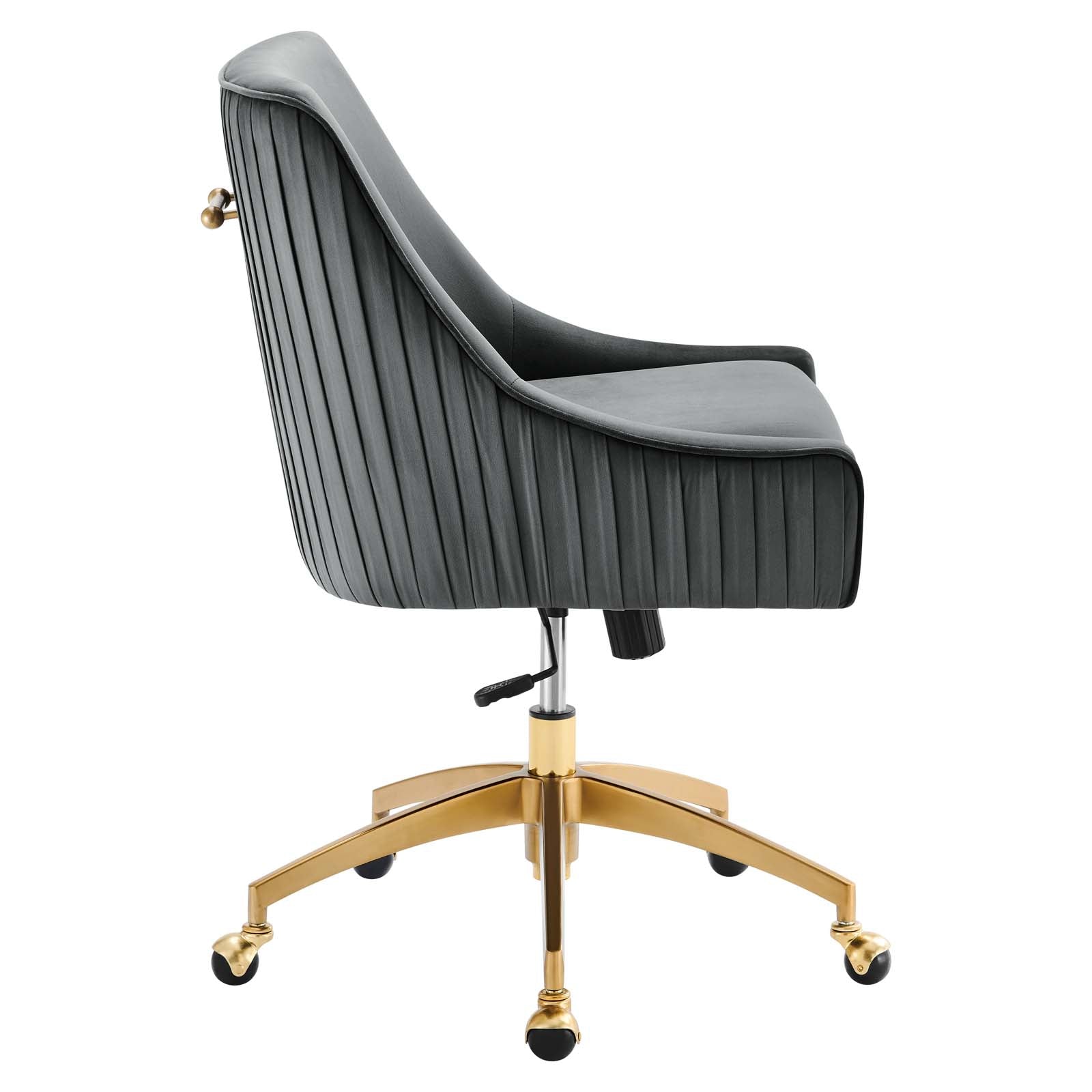 Discern Performance Velvet Office Chair By Modway - EEI-5080-GRN | Dining Chairs |  Modishstore - 9