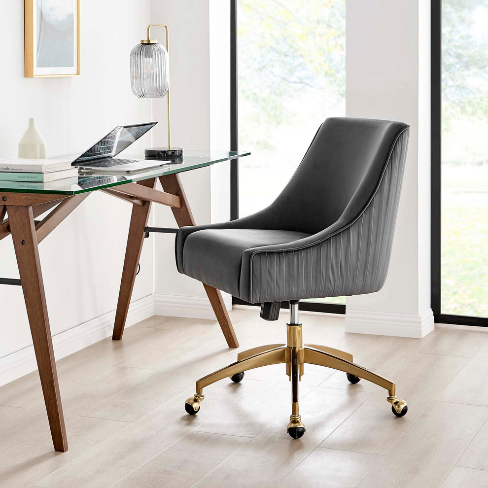 Discern Performance Velvet Office Chair By Modway - EEI-5080 | Dining Chairs | Modishstore - 12