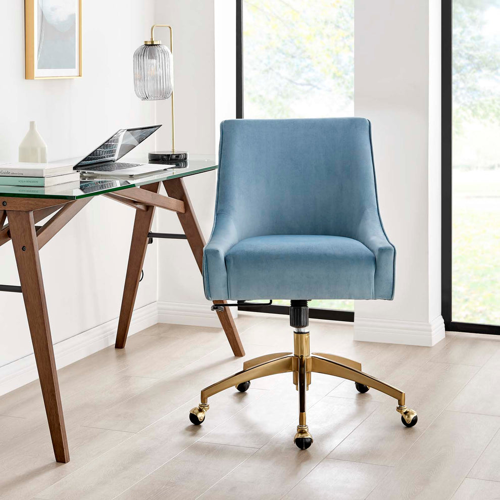 Discern Performance Velvet Office Chair By Modway - EEI-5080 | Dining Chairs | Modishstore - 21