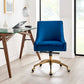 Discern Performance Velvet Office Chair By Modway - EEI-5080-GRN | Dining Chairs |  Modishstore - 28