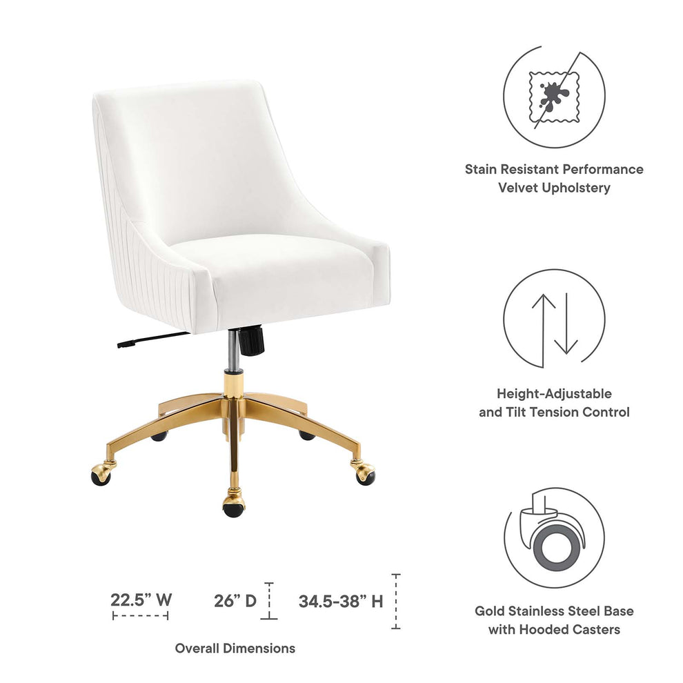 Discern Performance Velvet Office Chair By Modway - EEI-5080 | Dining Chairs | Modishstore - 41