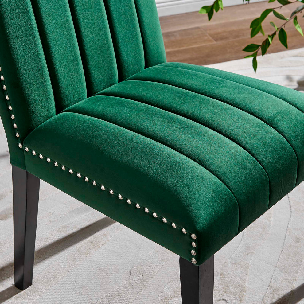 Catalyst Performance Velvet Dining Side Chairs - Set of 2 By Modway - EEI-5081 | Dining Chairs | Modishstore - 7